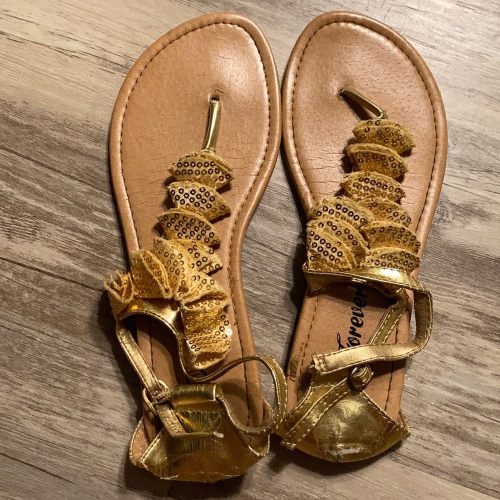 Gold Sandals